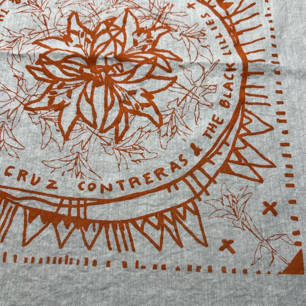 The Black  Lillies Cruz Contreras Concert Merch Bandana Square Scarf Band - Picture 2 of 5